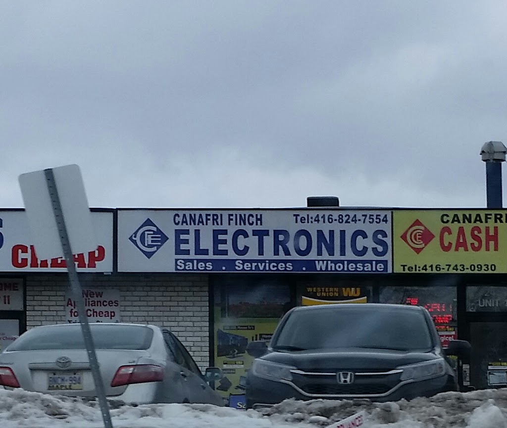 Canafri Finch Electronics | electronics store | 2450 Finch Ave W unit 10, North York, ON M9M 2E9, Canada | 4167430930 OR +1 416-743-0930