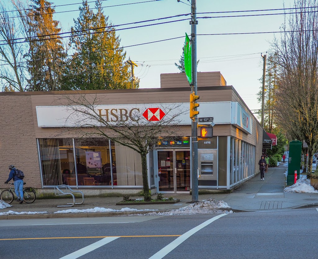HSBC Bank | 4498 W 10th Ave, Vancouver, BC V6R 2J1, Canada | Phone: (888) 310-4722