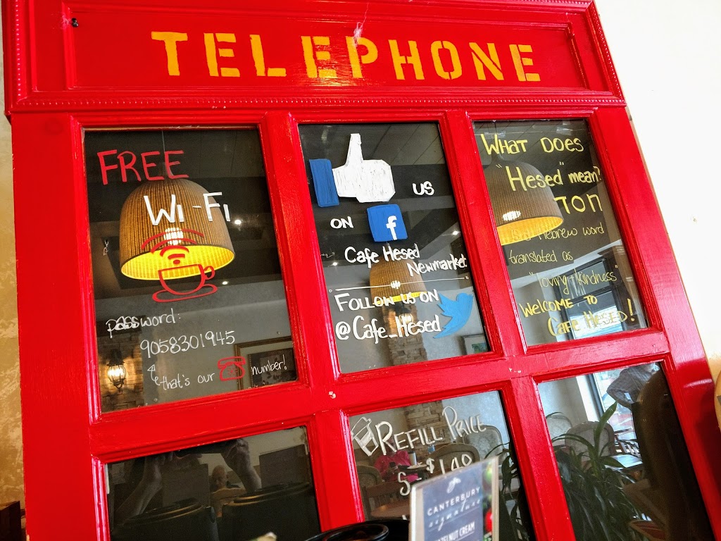 Cafe Hesed | 247 Main St S, Newmarket, ON L3Y 3Z4, Canada | Phone: (905) 830-1945