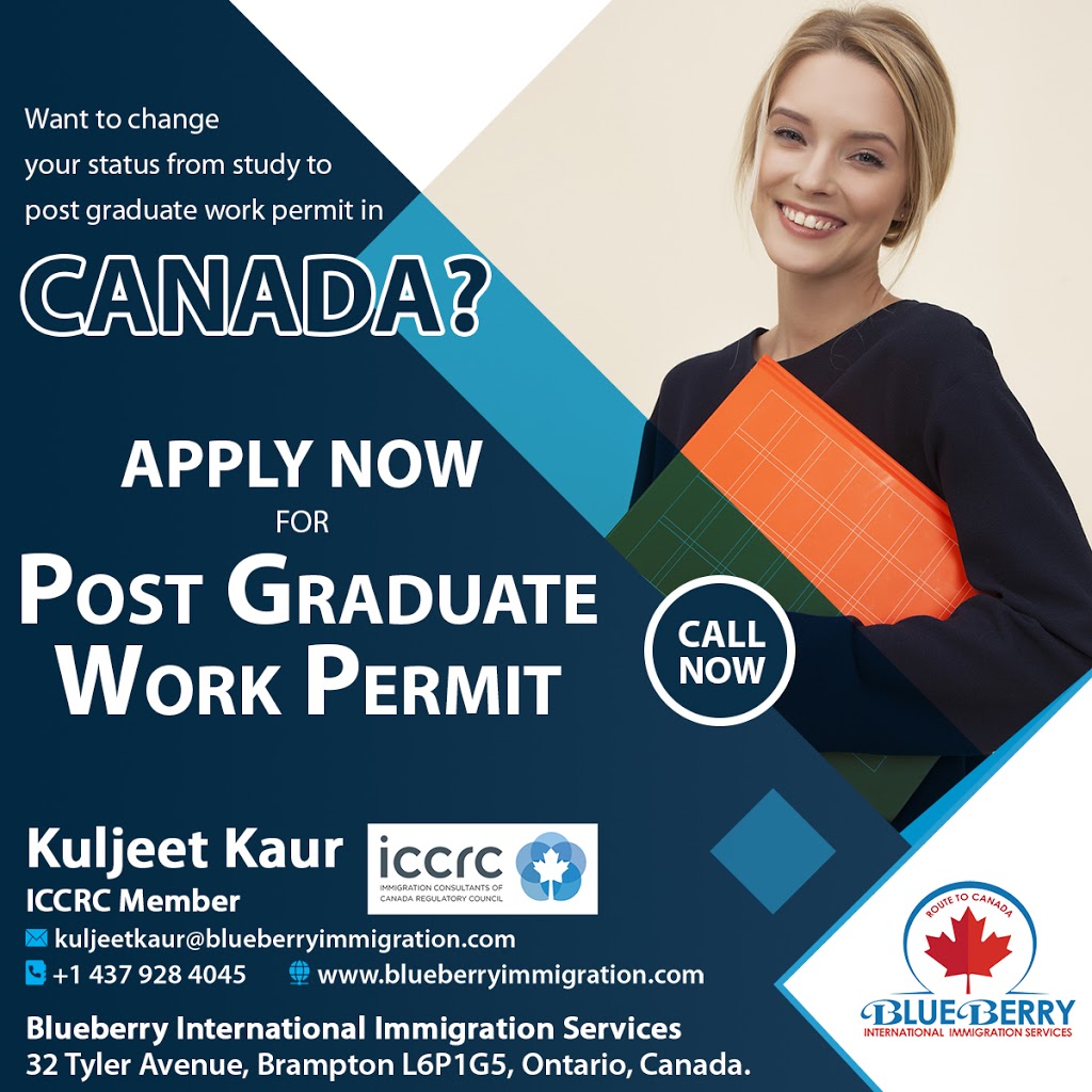 Blueberry International Immigration Services | 32 Tyler Ave, Brampton, ON L6P 1G5, Canada | Phone: (437) 928-4045