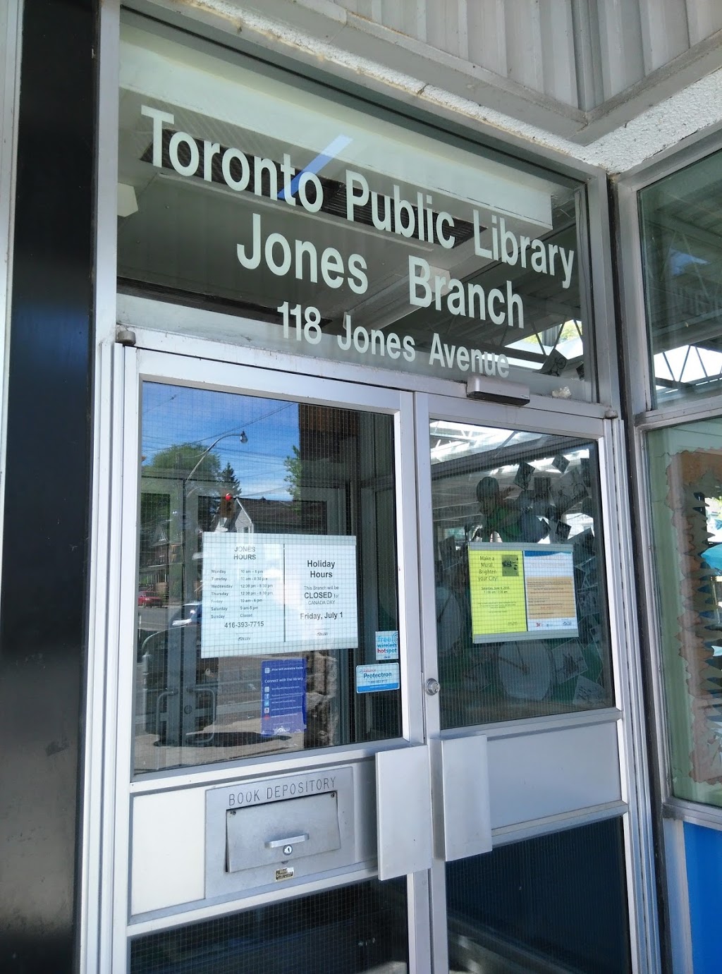 Toronto Public Library - Jones Branch | 118 Jones Ave, Toronto, ON M4M 2Z9, Canada | Phone: (416) 393-7715