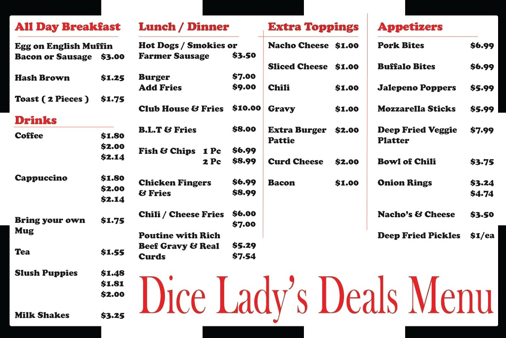 Dice Ladys Deals | Bartstow St, Carseland, AB T0J 0M0, Canada | Phone: (403) 324-2419