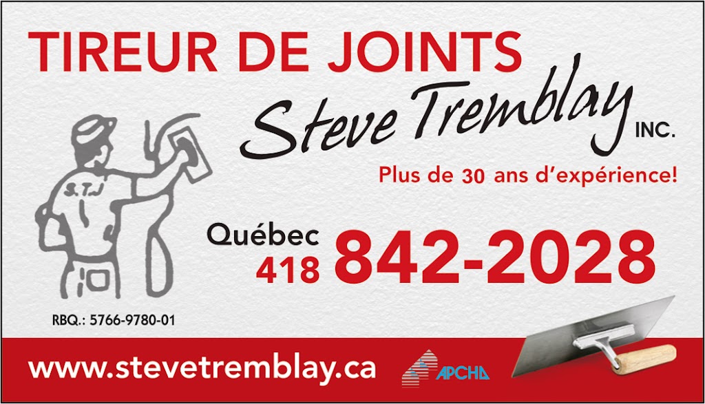 Tireur de joints Steve Tremblay inc. | 1474, Du, Rue du Haut Relief, Québec, QC G3J 1V5, Canada | Phone: (418) 842-2028