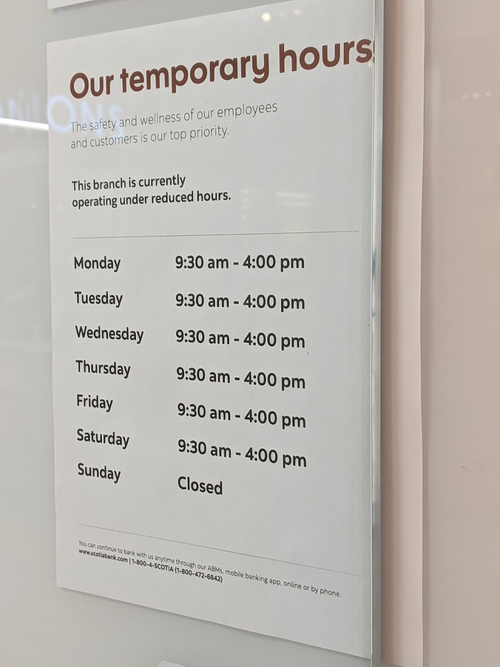 Scotiabank | 5100 Erin Mills Pkwy, Mississauga, ON L5M 4Z5, Canada | Phone: (905) 607-2055