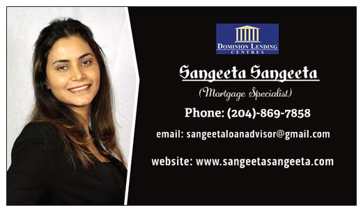 Sangeeta Sangeeta Mortgage Spectalist | 1850 Ness Ave, Winnipeg, MB R3J 3J9, Canada | Phone: (204) 869-7858