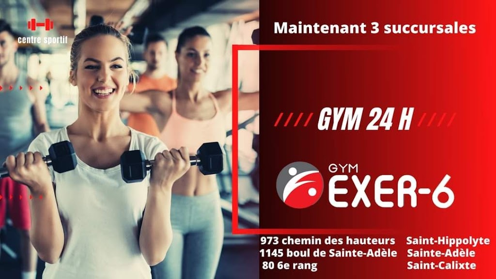 Gym Exer-6 24h de Saint-Calixte | 80 6e Rang, Saint-Calixte, QC J0K 1Z0, Canada | Phone: (450) 712-3133