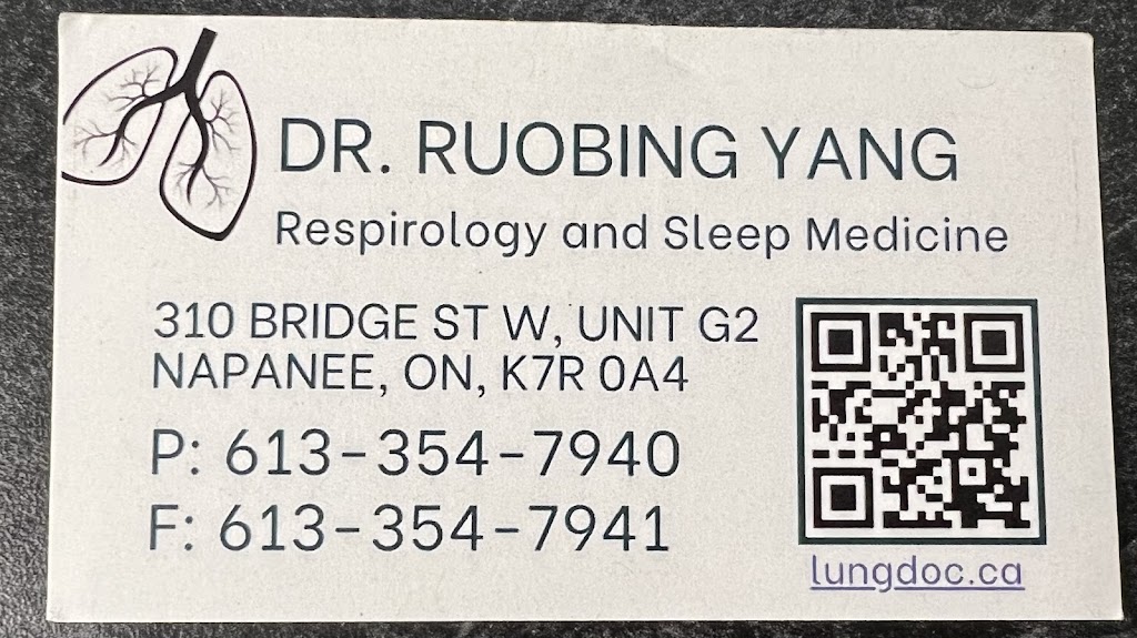 Dr. Ruobing Yang | 310 Bridge St W Unit G2, Napanee, ON K7R 0A4, Canada | Phone: (613) 354-7940