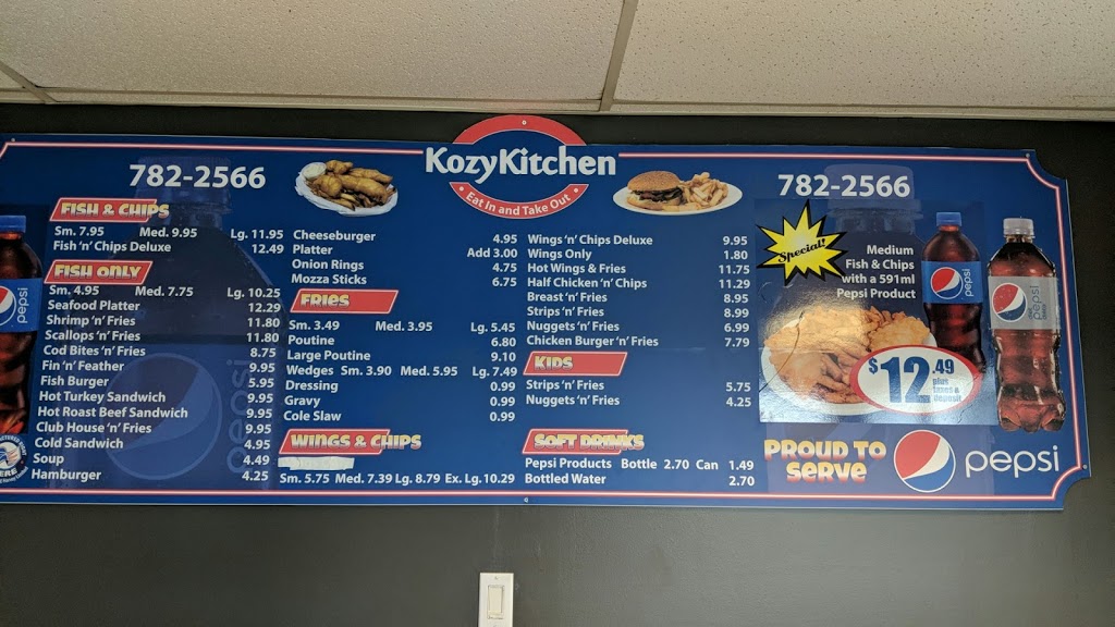 Kozy Kitchen | 1354 Topsail Rd, Paradise, NL A1L 1H6, Canada | Phone: (709) 782-2566
