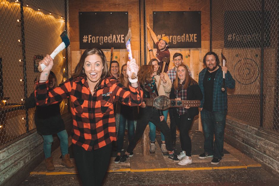 Forged Axe Throwing | 1208 Alpha Lake Rd Unit 1, Whistler, BC V0N 1B1, Canada | Phone: (778) 770-2240