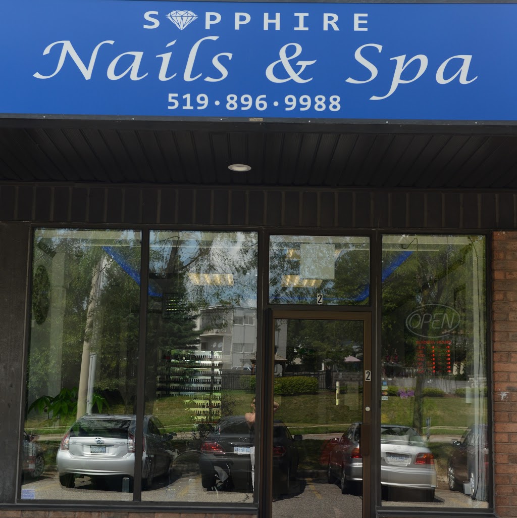 Sapphire Nails & Spa | 1401 River Rd E unit 2, Kitchener, ON N2A 3X9, Canada | Phone: (519) 896-9988