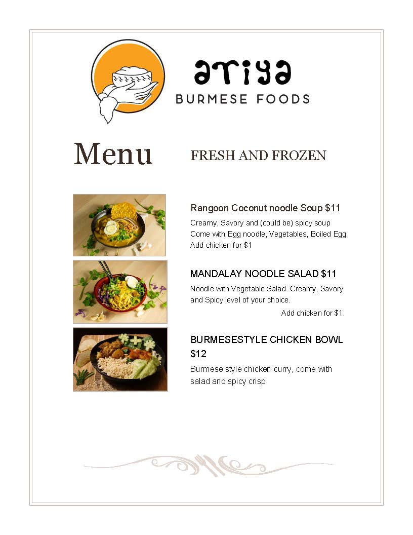 ariya burmese food | 1235 26 Ave SE, Calgary, AB T2G 1R7, Canada | Phone: (587) 777-0433