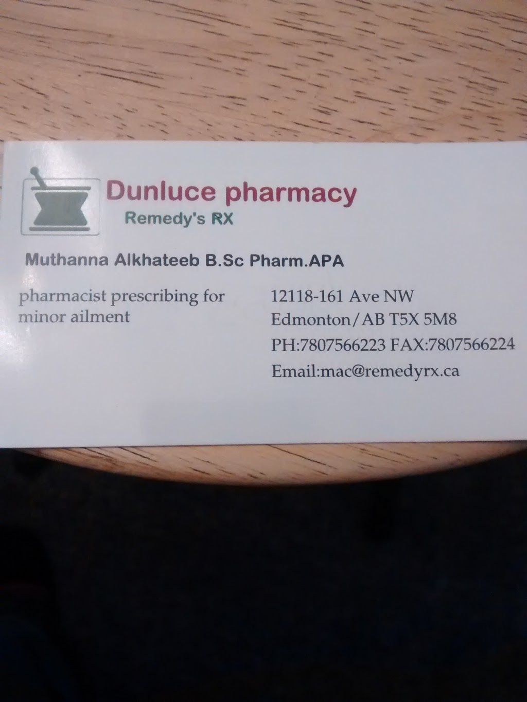 Dunluce Pharmacy | 12118 161 Ave NW, Edmonton, AB T5X 5M8, Canada | Phone: (780) 756-6223