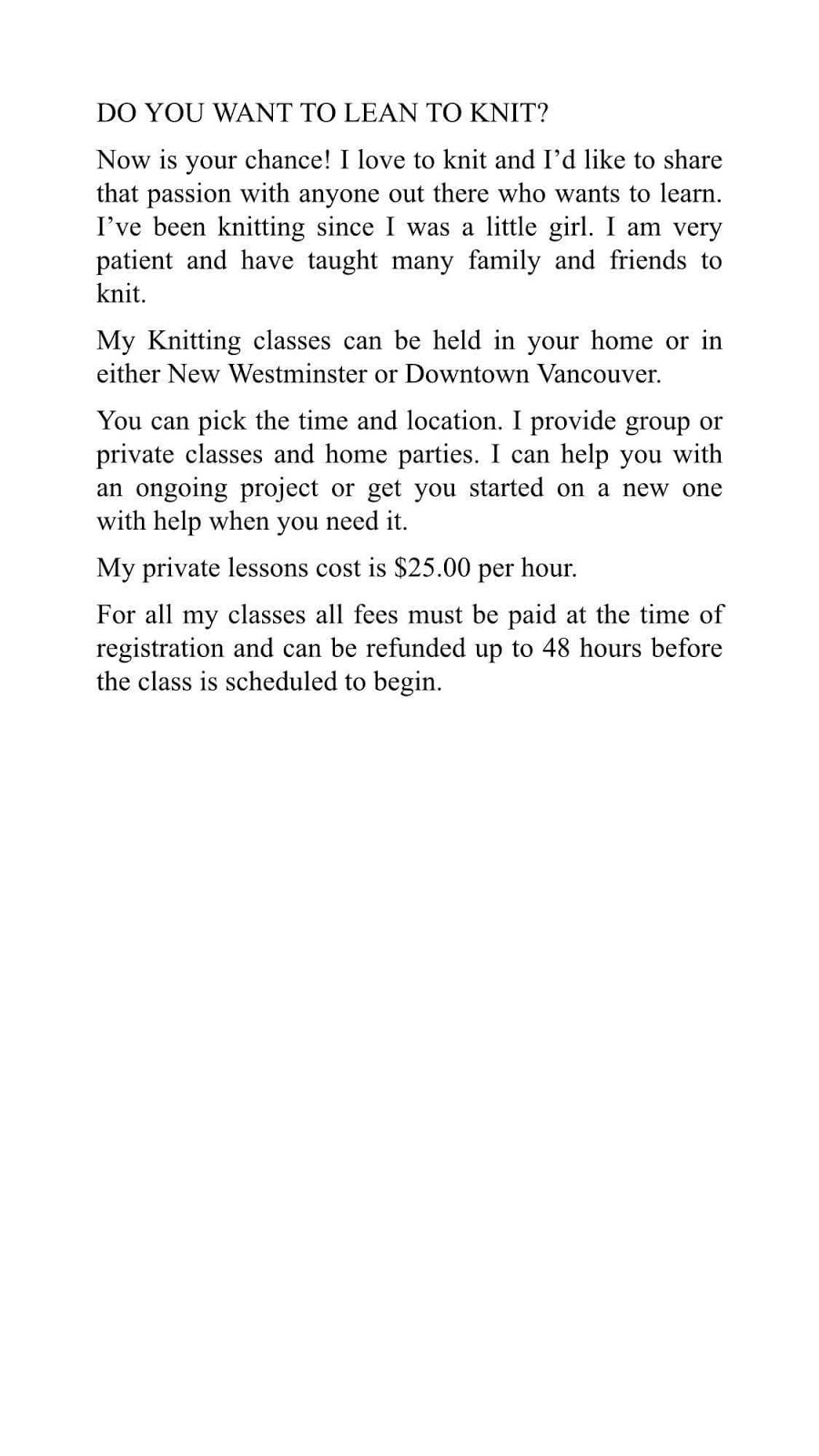 Cosy Yarns - Knitting Classes, Supplies & Gifts | 810 Quayside Dr, New Westminster, BC V3M 6B9, Canada | Phone: (604) 220-4794