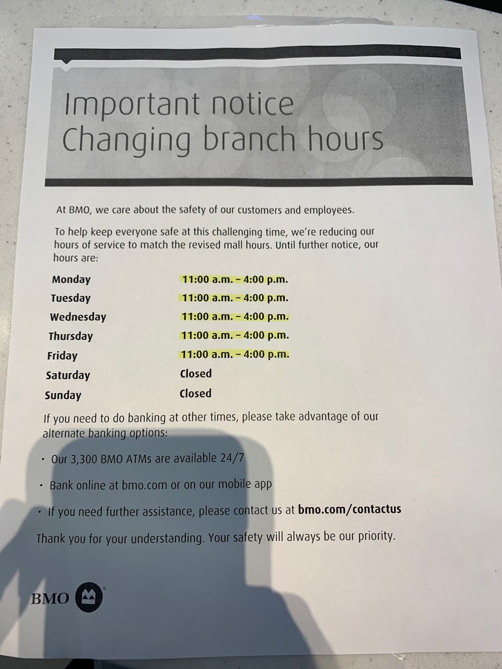 BMO Bank of Montreal | 900 Dufferin St Unit #607 & 615, Toronto, ON M6H 4B1, Canada | Phone: (416) 537-3312