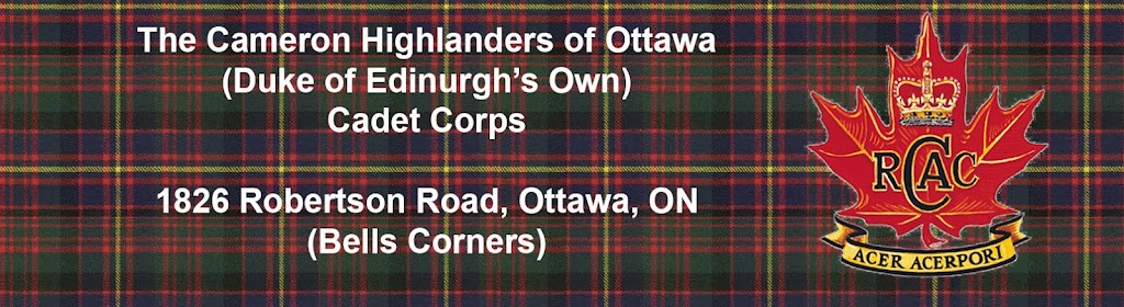 Cameron Highlanders of Ottawa Cadet Corps | 1826 Robertson Rd, Nepean, ON K2H 5Z6, Canada | Phone: (613) 993-3030