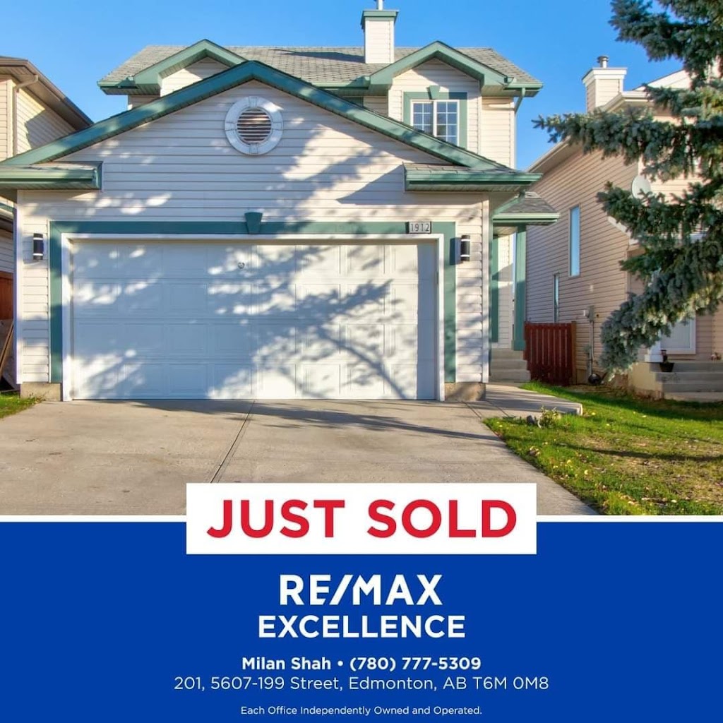 Milan Shah Realty Inc. - RE/MAX Excellence | 5607 199 St NW Unit 201, Edmonton, AB T6M 0M8, Canada | Phone: (780) 777-5309