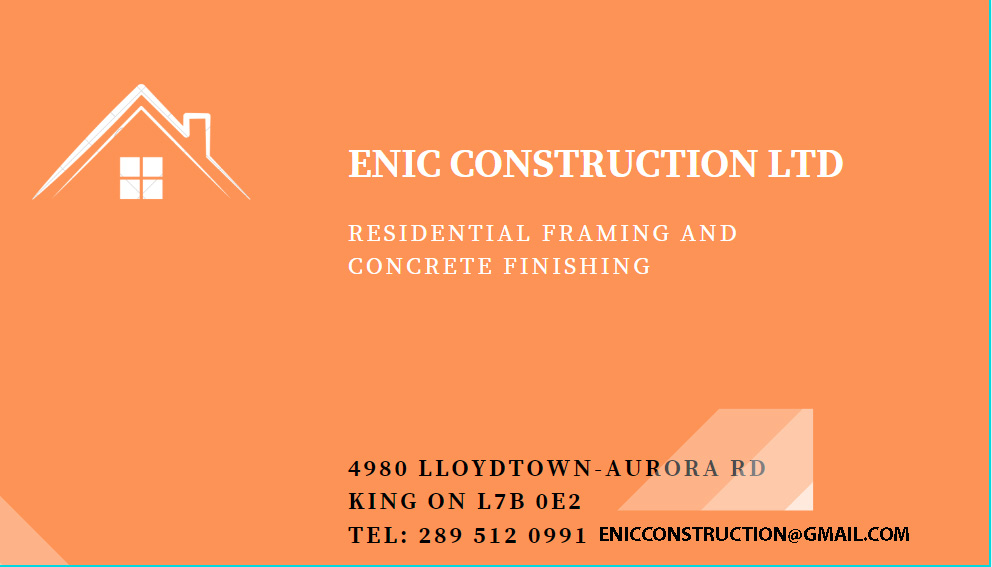 Enic Construction 4980 LloydtownAurora Rd, King, ON L7B 0E2, Canada