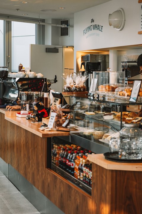 Flying Whale Waterfront Cafe | 999 Canada Pl Suite 201, Vancouver, BC V6C 3E1, Canada | Phone: (855) 463-4822