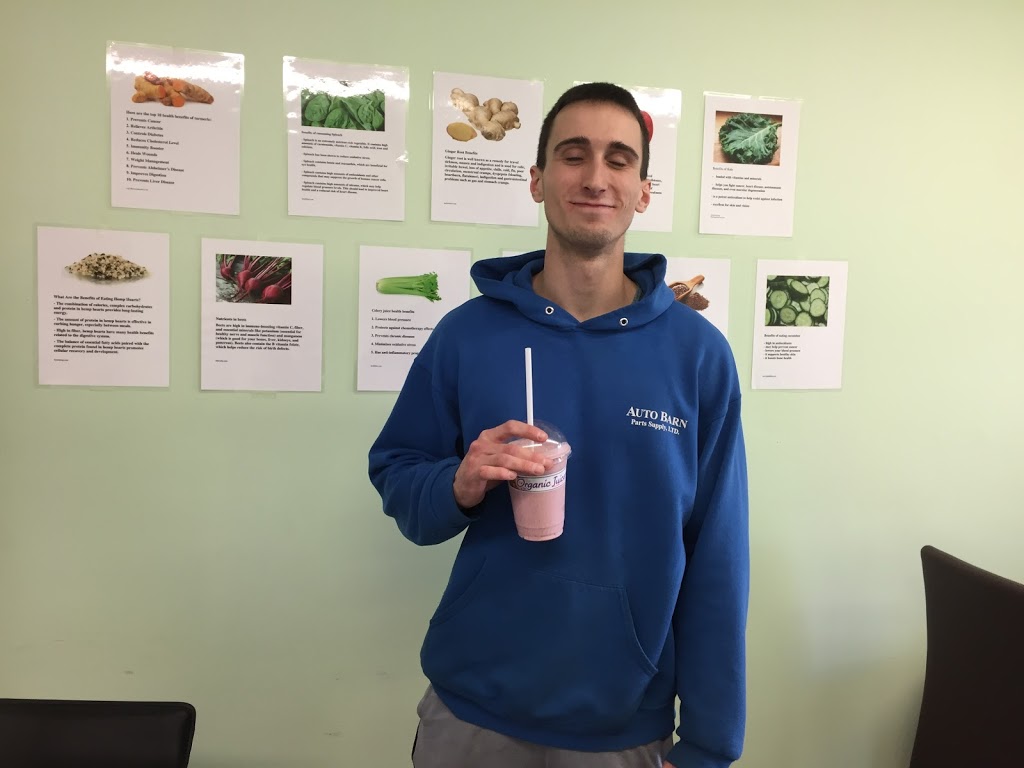 The Organic Juicery | 32 Arthur Ave, Essex, ON N8M 2M9, Canada | Phone: (519) 776-7000