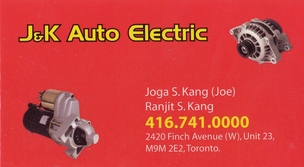 JK Auto Electric | 2420 Finch Ave W Unit 23, North York, ON M9M 2E2, Canada | Phone: (416) 741-0000 JK Auto Electric | 2420 Finch Ave W Unit 23, North York, ON M9M 2E2, Canada | Phone: (416) 741-0000