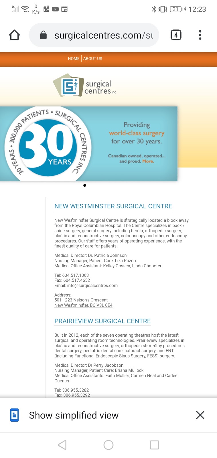 Riverview Surgical Centre | 3125 Bowwood Dr NW, Calgary, AB T3B 2E7, Canada | Phone: (403) 288-9400