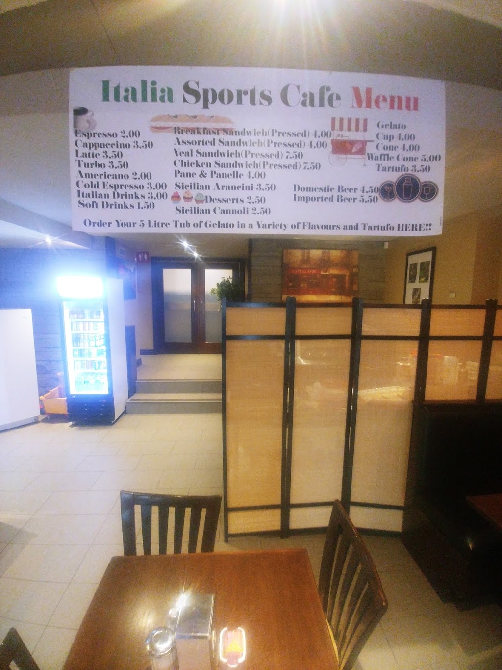 Italia Sports Café | 770 Erie St E, Windsor, ON N9A 3Y2, Canada | Phone: (226) 345-0621