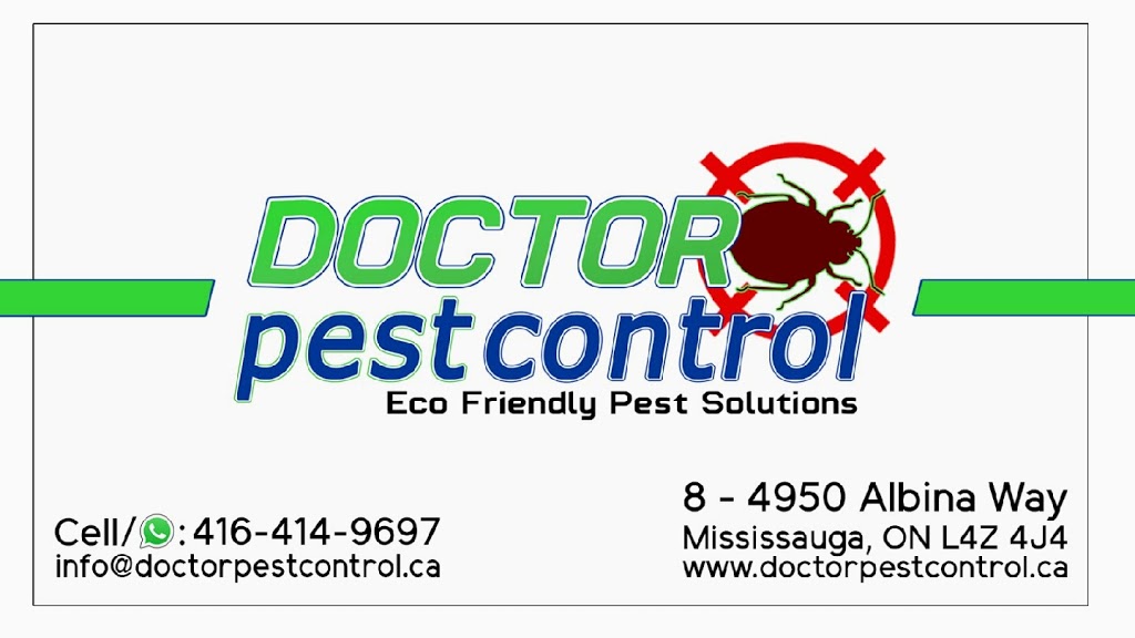 Doctor Pest Control | 4950 Albina Way #08, Mississauga, ON L4Z 4J4, Canada | Phone: (416) 414-9697