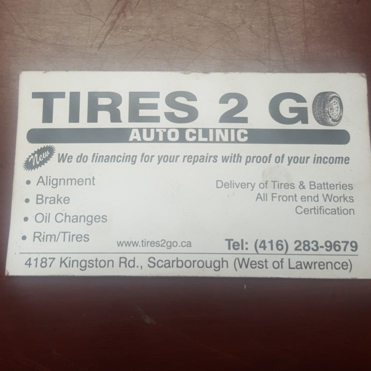Tires To Go | 4187 Kingston Rd, Scarborough, ON M1E 2M5, Canada | Phone: (416) 283-9679