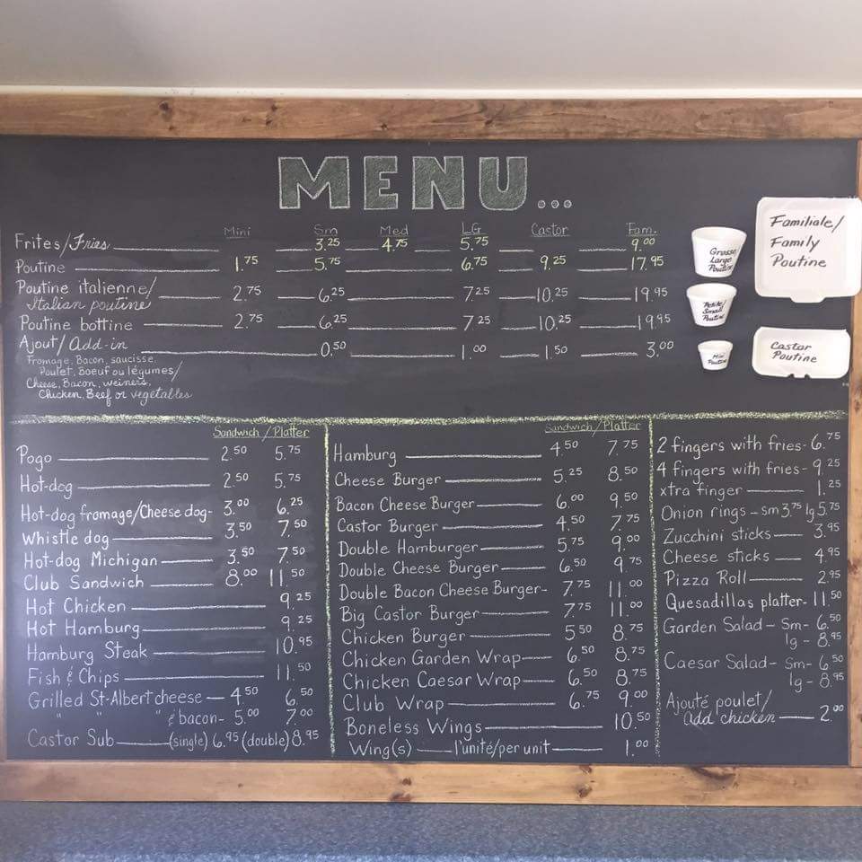 Au PTit Castor | 1066 Notre Dame St, Embrun, ON K0A 1W0, Canada | Phone: (613) 443-0865