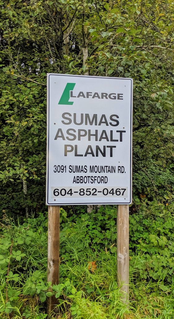 Lafarge Asphalt Plant | 3091 Sumas Mountain Rd, Abbotsford, BC V3G 2G5, Canada | Phone: (604) 852-0467