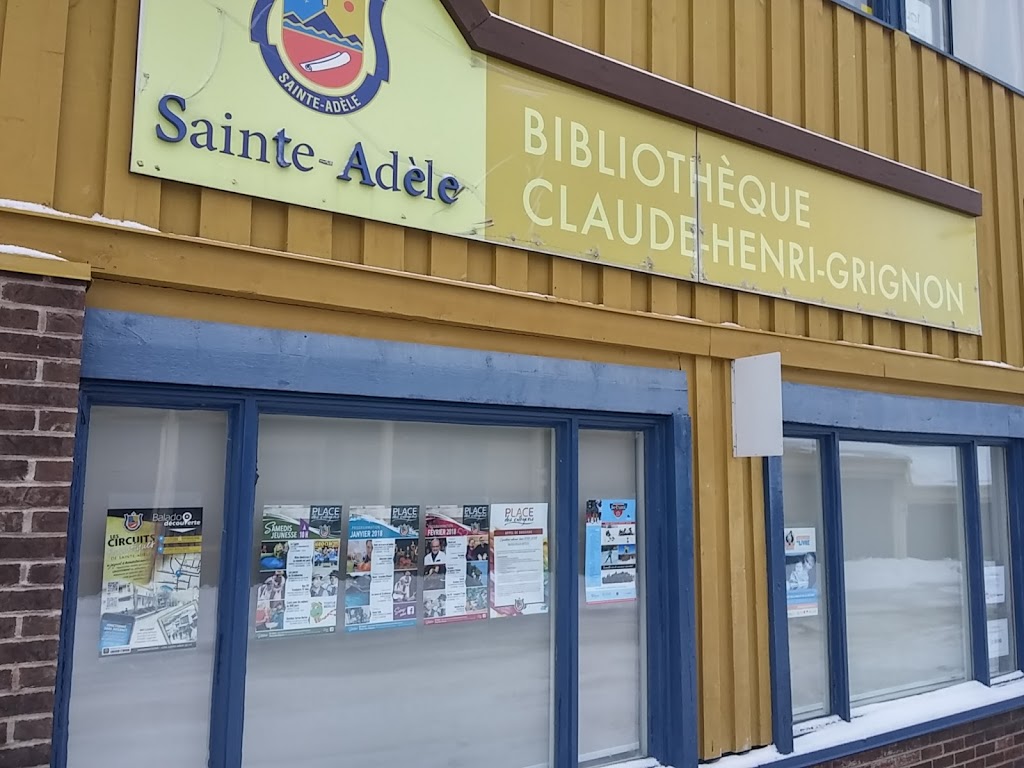 Bibliothèque Claude-Henri-Grignon (Sainte-Adèle) | 555 Boulevard de Sainte-Adèle #118, Sainte-Adèle, QC J8B 1A7, Canada | Phone: (450) 229-2921 ext. 7238