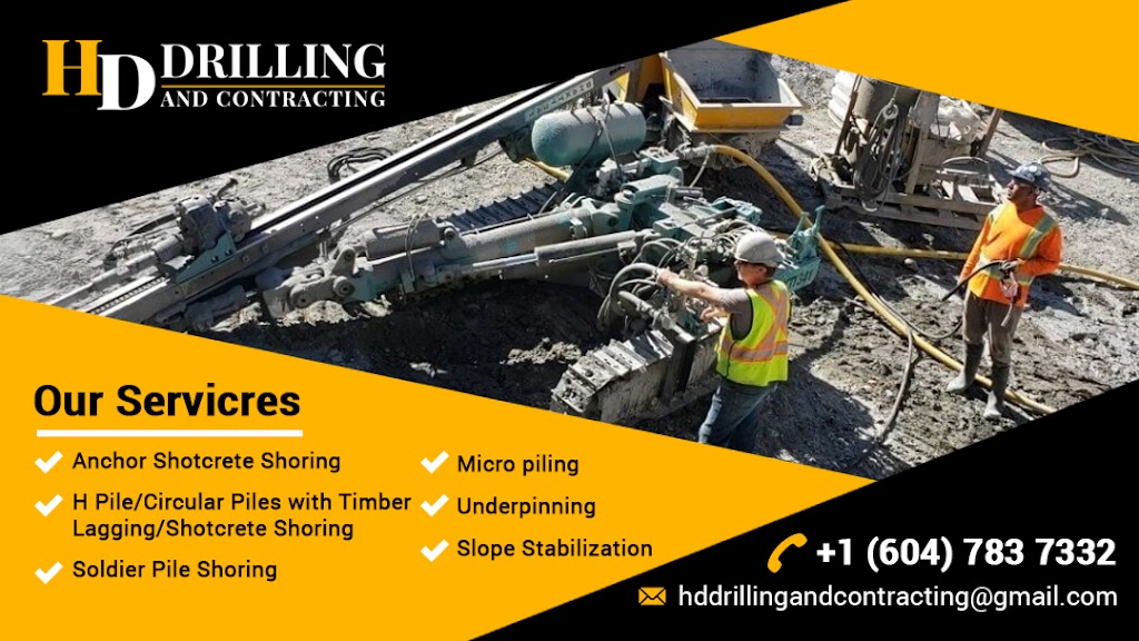 HD Drilling and Contracting Ltd | point of interest | 15926 56 Ave, Surrey, BC V3S 2J7, Canada | 6047837332 OR +1 604-783-7332