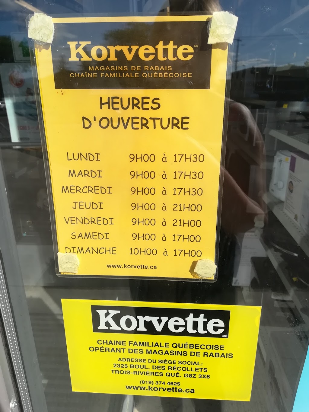 Magasin Korvette - Lévis (Mont-Marie) | Centre commercial Mont-Marie, 6700 Rue Saint-Georges local 103, Lévis, QC G6V 4H3, Canada | Phone: (418) 837-0069