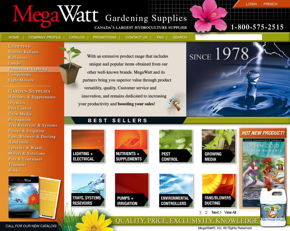 MegaWatt HydroCulture | 636 QC-364, Morin-Heights, QC J0R 1H0, Canada | Phone: (450) 226-2515