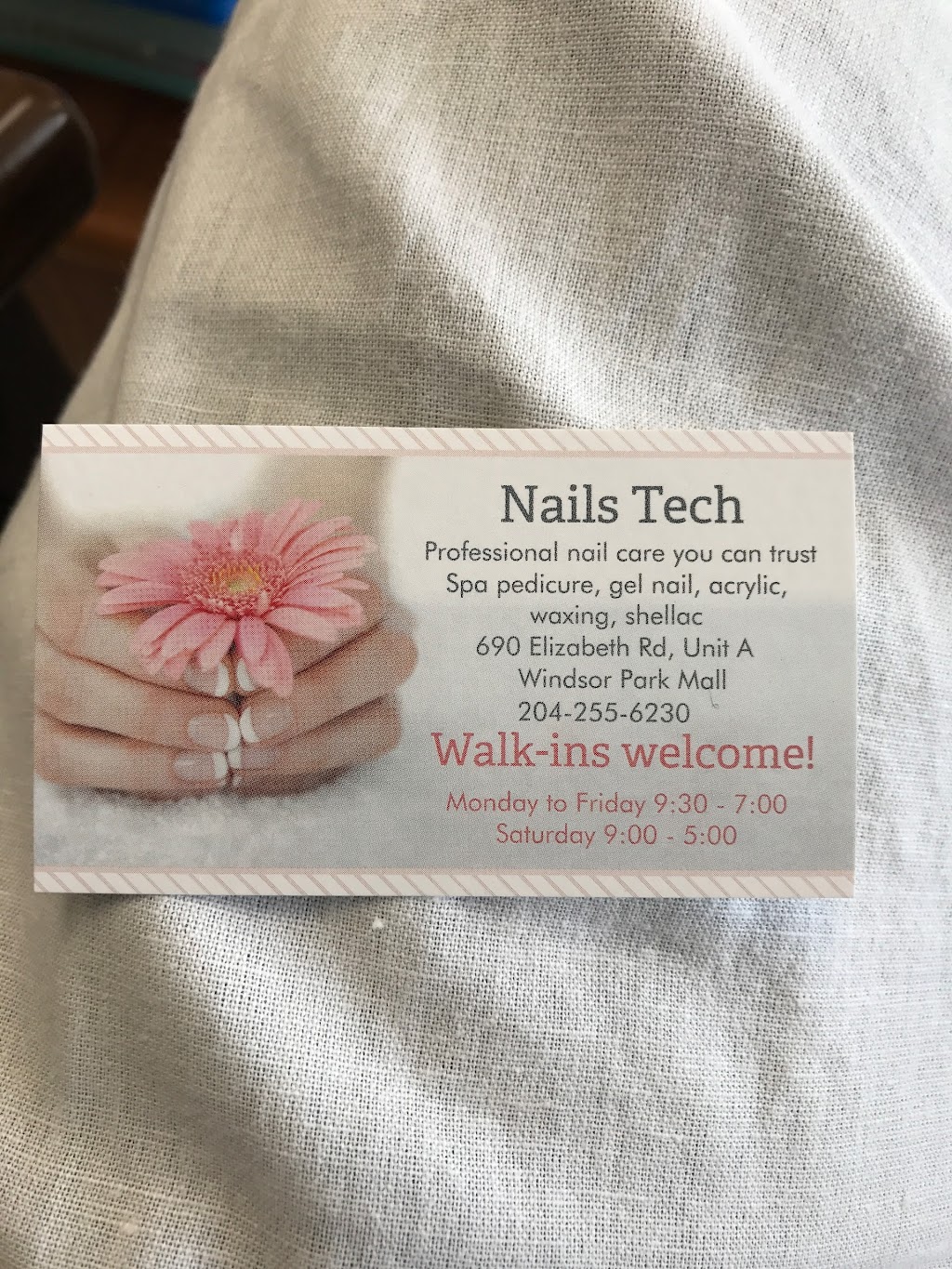 Nails Tech | 690 Elizabeth Rd unit a, Winnipeg, MB R2J 1A4, Canada | Phone: (204) 255-6230