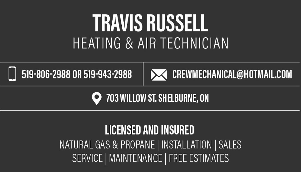 Crew Mechanical | home goods store | Willow St, Shelburne, ON L9V 2W7, Canada | 5198062988 OR +1 519-806-2988