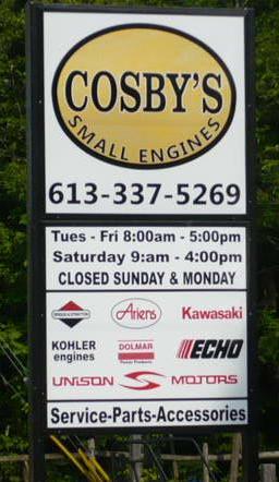 Cosbys Small Engines | 6859 Hwy 620, Coe Hill, ON K0L 1P0, Canada | Phone: (613) 337-5269