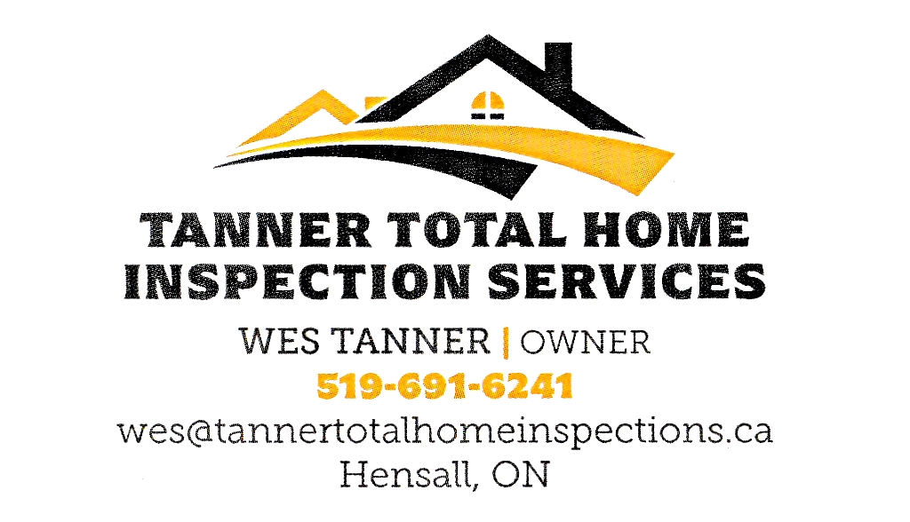Tanner Total Home Inspection Services | 156 Richmond St S, Hensall, ON N0M 1X0, Canada | Phone: (519) 691-6241