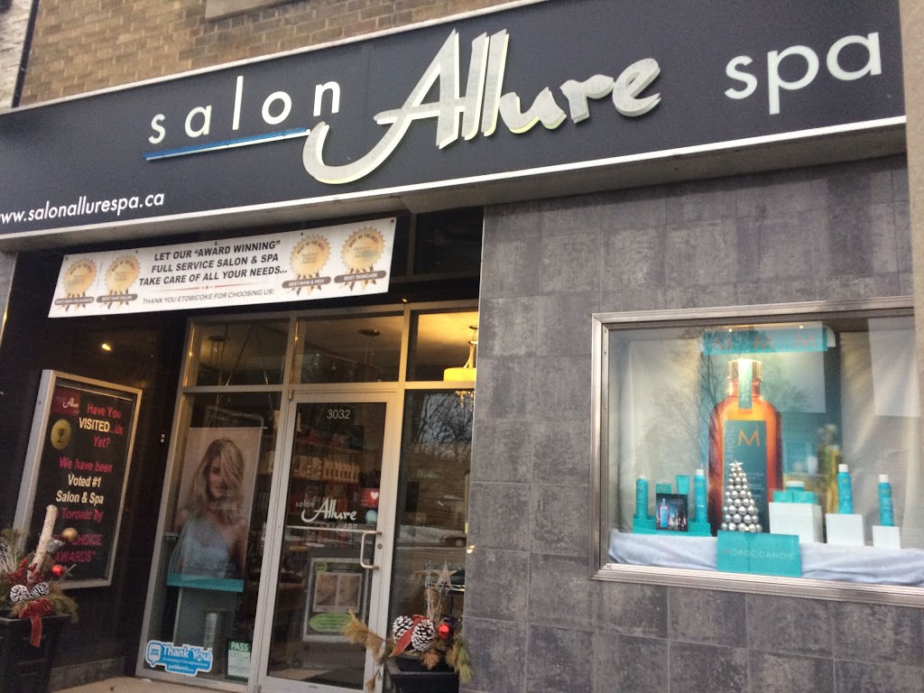 Salon Allure Spa | hair care | 3032 Bloor St W, Etobicoke, ON M8X 1C4, Canada | 4162393063 OR +1 416-239-3063