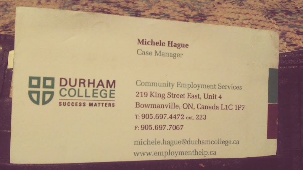 DURHAM COLLEGE SUCCESS MATTERS | 219 King St E #4, Bowmanville, ON L1C 1P7, Canada | Phone: (905) 697-4472