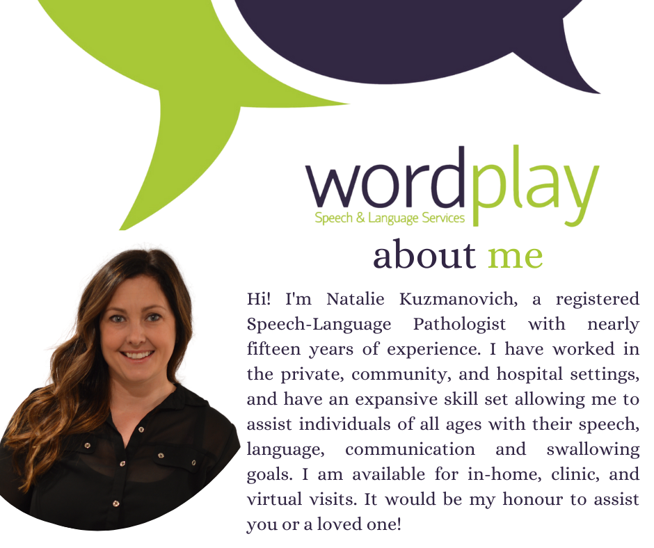 WordPlay Speech & Language Services | 6535 French Ave, London, ON N6P 0G5, Canada | Phone: (226) 977-5927
