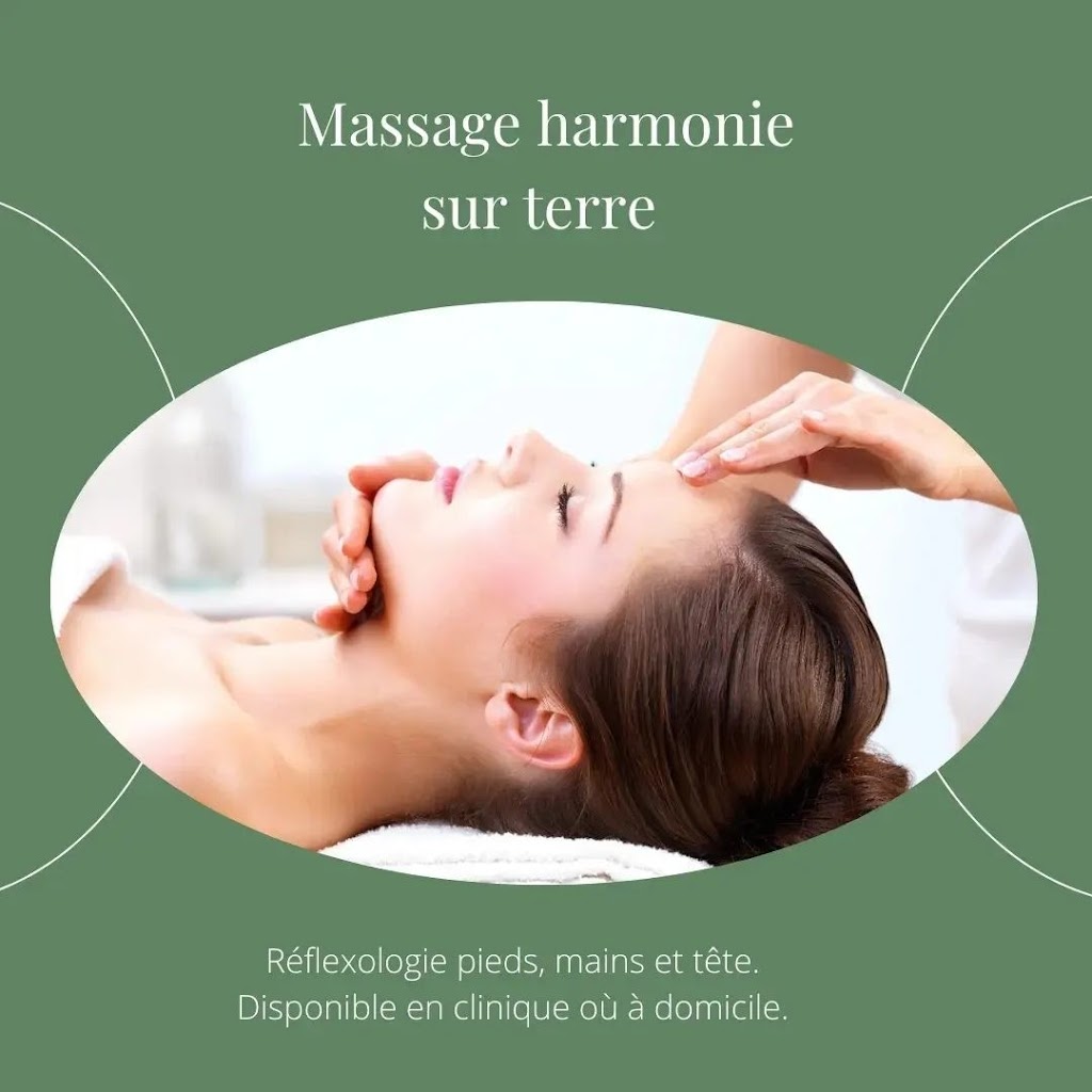 Massage Harmonie sur Terre | point of interest | 6 Chem. des Rives, Brownsburg, QC J8G 2M8, Canada | 5147728667 OR +1 514-772-8667