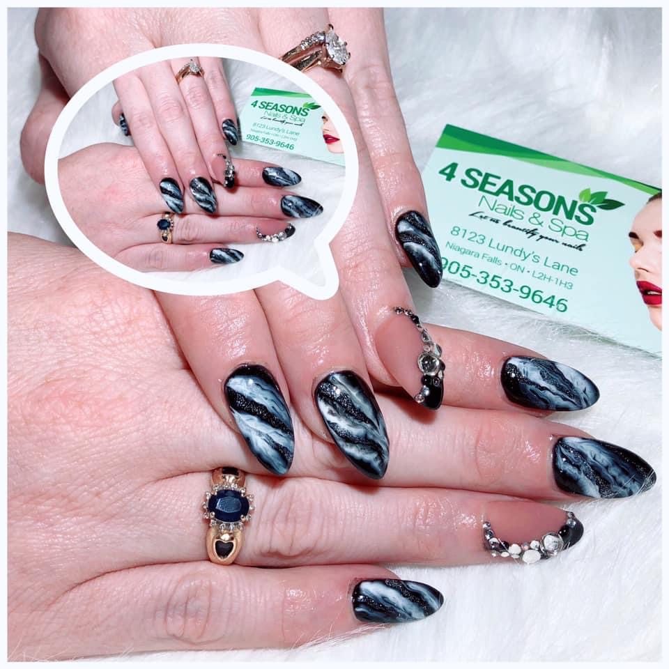 4 Seasons Nails | 8123 Lundys Ln, Niagara Falls, ON L2H 1H3, Canada | Phone: (905) 353-9646