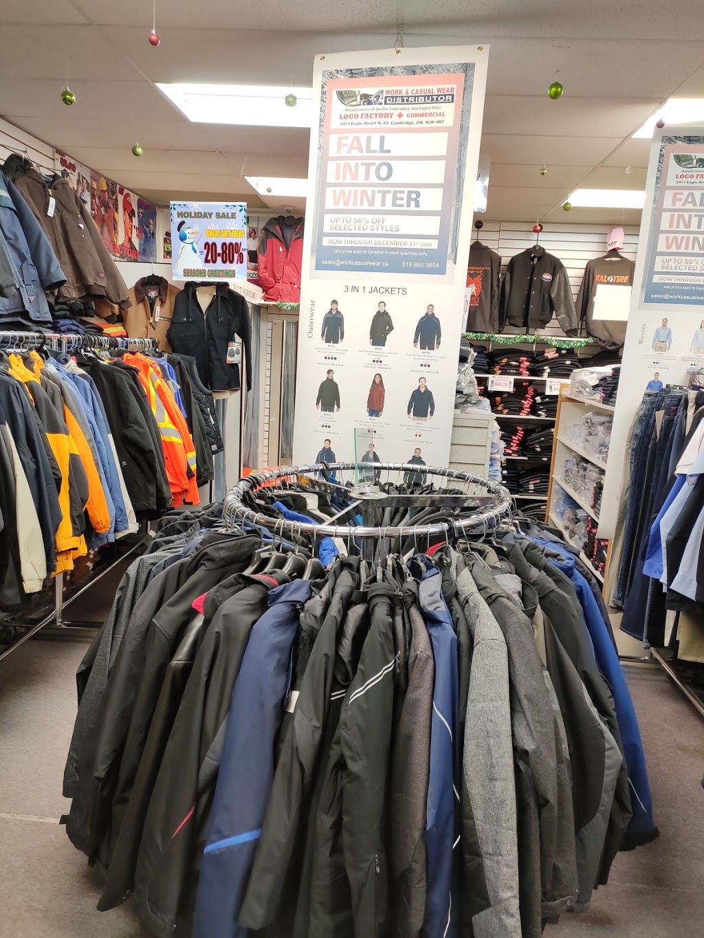 WORK & CASUAL WEAR DISTRIBUTOR | 2411 Eagle St N, Cambridge, ON N3H 4R7, Canada | Phone: (519) 650-3604