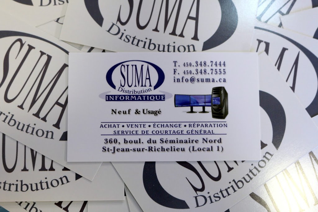 SUMA Distribution Informatique | 360 Boulevard du Séminaire N #1, Saint-Jean-sur-Richelieu, QC J3B 5L1, Canada | Phone: (450) 348-7444