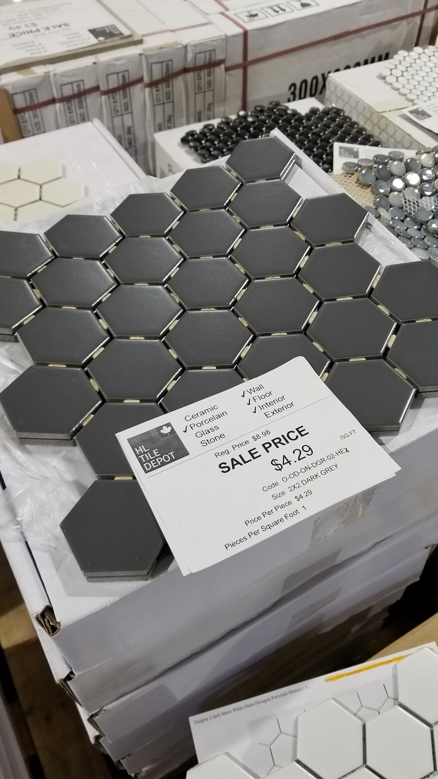 HL Tile Depot | 835 Terminal Ave, Vancouver, BC V6A 2M9, Canada | Phone: (604) 605-8453