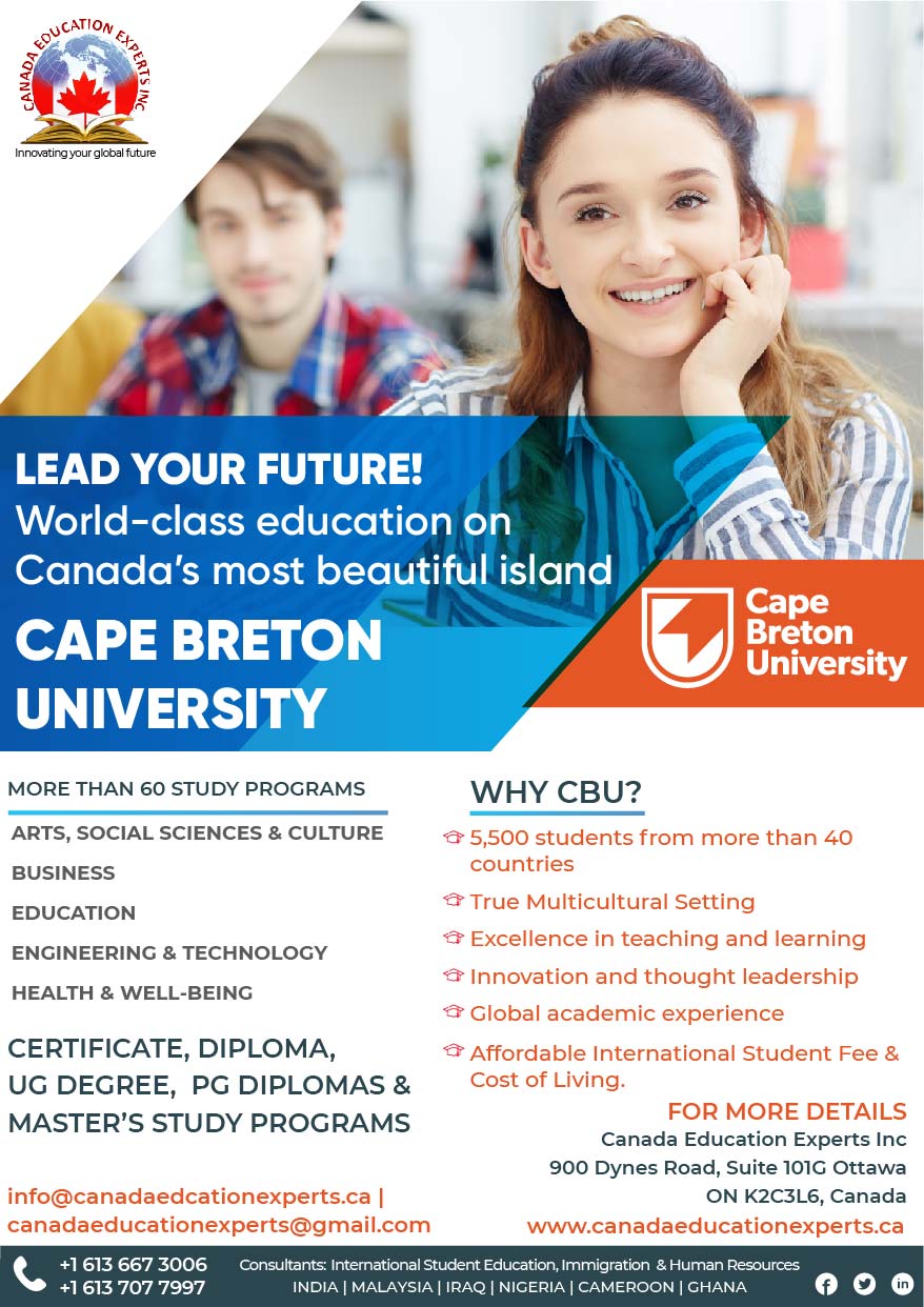 Canada Education Experts Inc. | 900 Dynes Rd Suite: 101G, Ottawa, ON K2C 3L6, Canada | Phone: (613) 667-3006