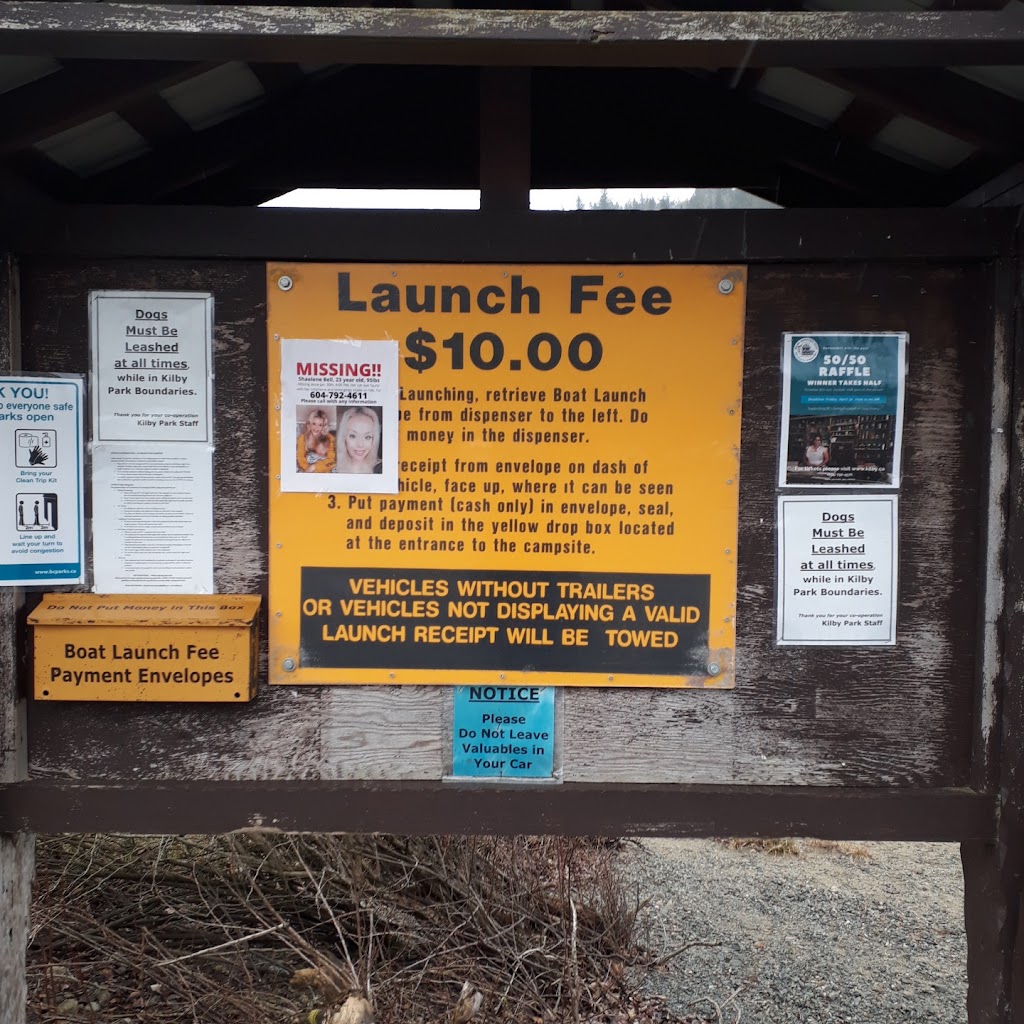 Kilby Park Boat Launch | Kilby Rd, Harrison Mills, BC V0M 1L0, Canada | Phone: (604) 796-9576