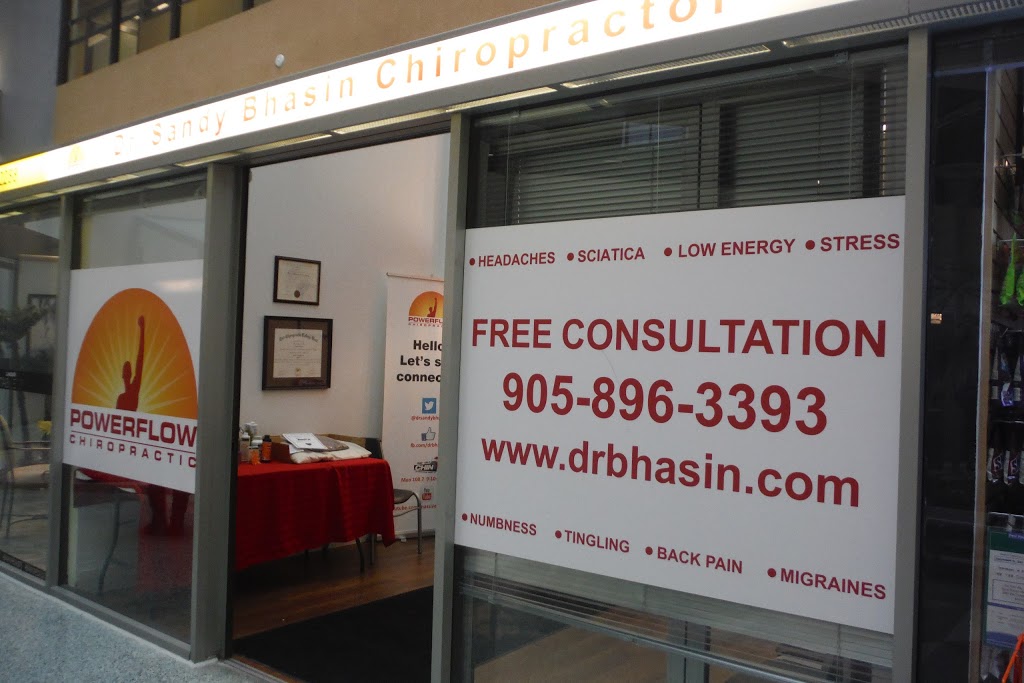 PowerFlow Chiropractic Dr. Sandy Bhasin | 33 City Centre Dr #143, Mississauga, ON L5B 2N5, Canada | Phone: (905) 896-3393