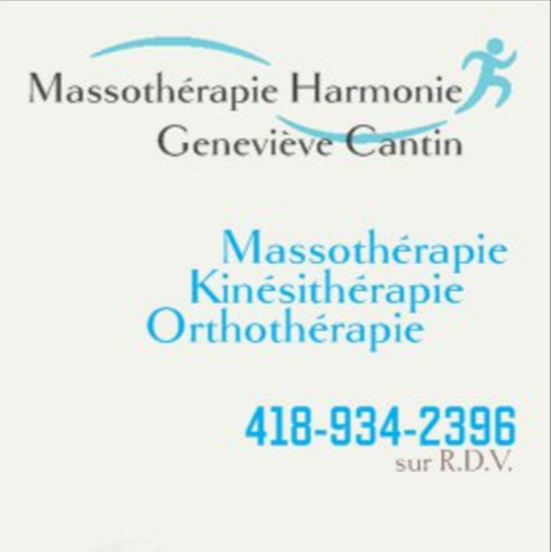 Massothérapie Harmonie Geneviève Cantin | 813 Rue de la Jonction, Saint-Jean-Chrysostome, QC G6Z 2L1, Canada | Phone: (418) 934-2396